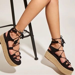 espadrille platform sandal